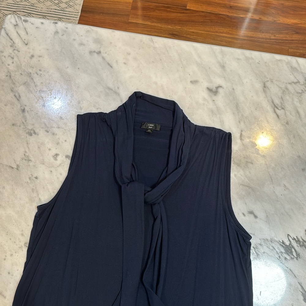 Jcrew sleeveless tank with front ties
